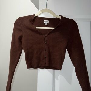 Rhythm Chocolate Brown Cropped Knitwear